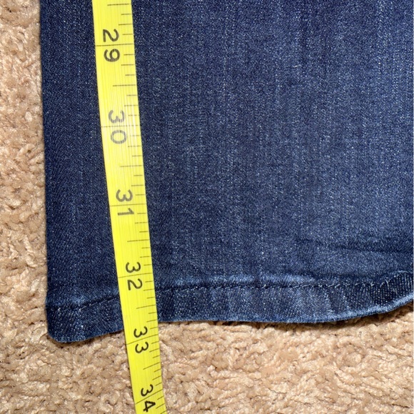 Cosmic Blue Love Women’s Dark Blue Flare Jeans Size 29 Stretch - Picture 6 of 8